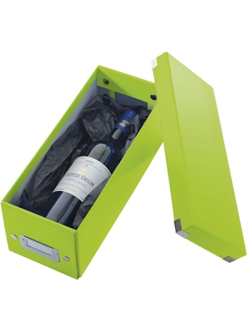Leitz Ablagebox Click & Store Wow CD Graukarton grün