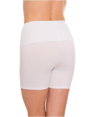 Alkato Alkato Damen Sport Shorts mit Hohem Bund in weiß