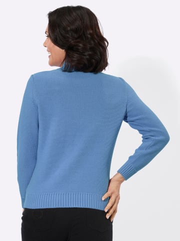 WITT WEIDEN Stehkragen-Pullover in himmelblau
