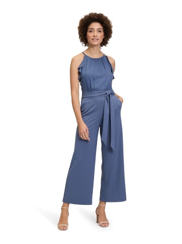 Vera Mont Jumpsuit mit Volant in Blue Stone
