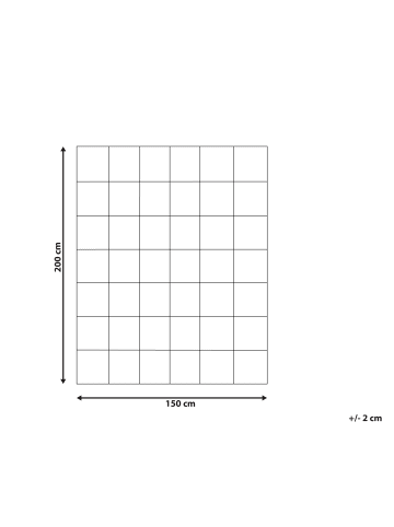 Beliani Bettdecke KRIVAN in Weiß - (W) 150 x (H) 1 x (L) 200 cm