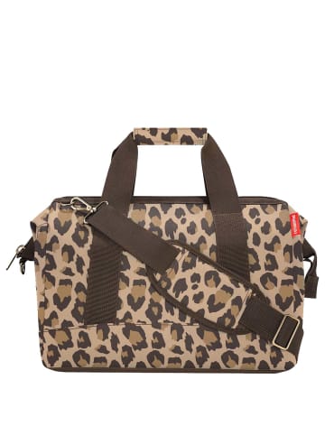 Reisenthel travelling allrounder M - Reisetasche 40 cm (twist maroon) in leo macchiato