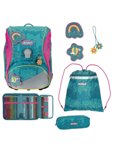 Scout Alpha DIN - Schulranzen Set 4 tlg. (Pony Love) in Happy Confetti