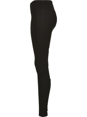 Urban Classics Urban Classics Damen Ladies High Waist Honeycomb Leggings in black