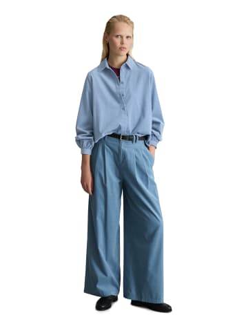 Marc O'Polo DENIM Feincord-Langarm-Bluse regular in Fall Sky