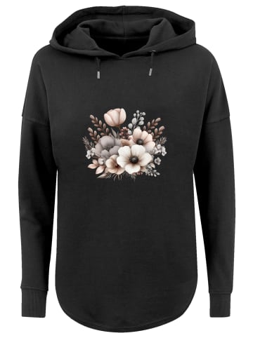 F4NT4STIC Oversized Hoodie Blumenstrauß Boho in schwarz
