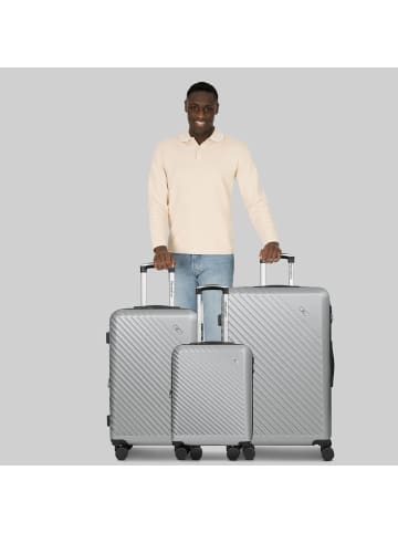Check.In Paradise 2.0 4 Rollen Kofferset 3-teilig mit Dehnfalte in stone grey
