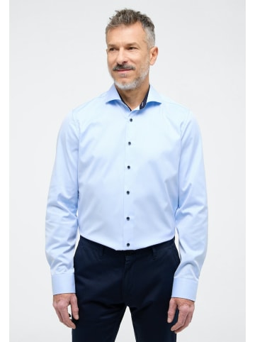 Eterna Langarm Business Hemd für Herren in blau