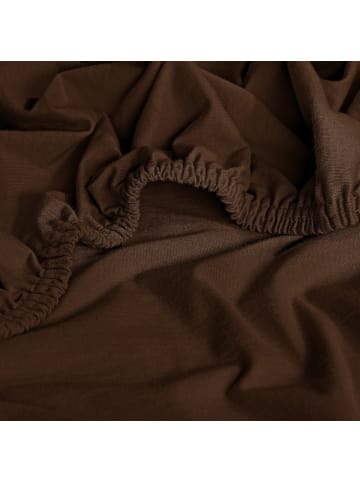 Erwin Müller Single-Jersey Spannbettlaken Murnau in dunkelbraun