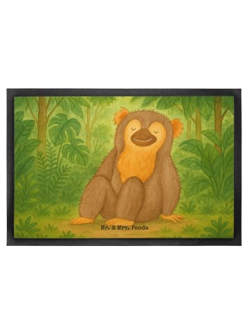 Mr. & Mrs. Panda Fussmatte Affe Design ohne Spruch in Weiß