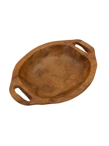 Mauro Ferretti Braune, leere Holztasche, 37 x 26,5 x 7 cm