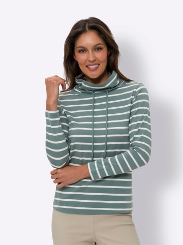 Sieh an! Shirt in jade-gestreift