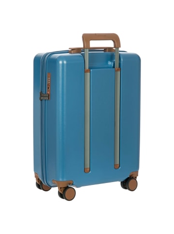 BRIC`s Ferrara - 4-Rollen-Kabinentrolley 55 cm (green) in denim