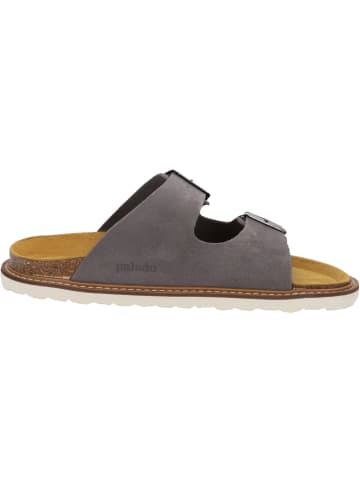 Palado Pantoletten Korfu FR Velours Premium Leather in Grau