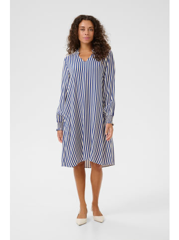 CULTURE Kleid CUdenia Relaxed fit in Mazarine Blue/White Stripe