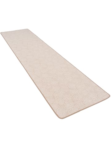 Snapstyle Läufer Feinschlinge Designer Teppich Circle in Beige
