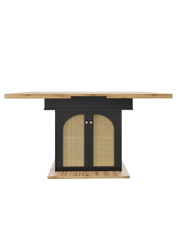 ABRIHOME Ausziehbarer Esstisch Küchentisch 110-140×80cm für 4-6 Personen 