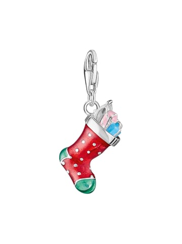 Thomas Sabo Weihnachtssocken Charm in silber, bunt