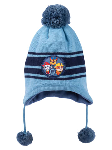 United Labels Paw Patrol Strickmütze Wintermütze mit Bommel Mütze in blau