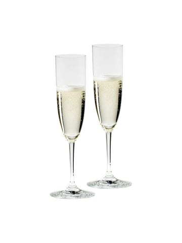 RIEDEL Glas 2er Set Champagner-Flöten Vinum 160 ml in transparent