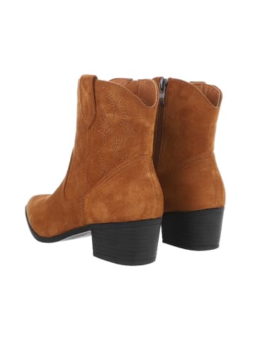 Ital-Design Stiefelette in Camel