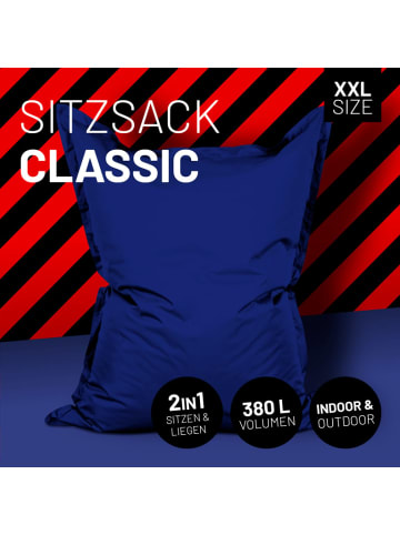 Lumaland Luxury Riesensitzsack XXL Sitzsack - 380l - Dunkelblau