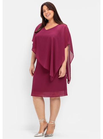 sheego Cocktailkleid in himbeere