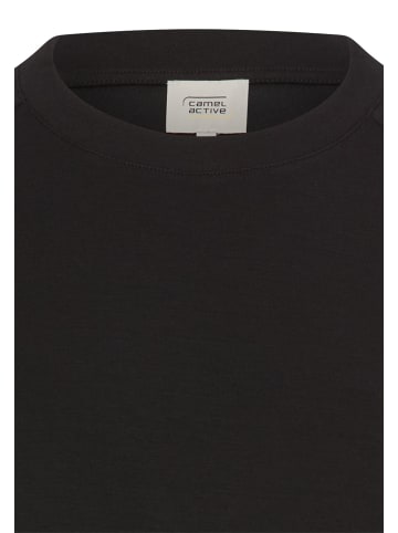 Camel Active Sweatshirt mit Raglanärmeln in Schwarz