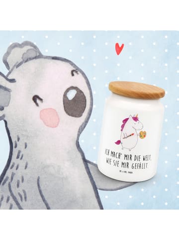 Mr. & Mrs. Panda zuckerdose Einhorn Künstler mit Spruch in Weiß