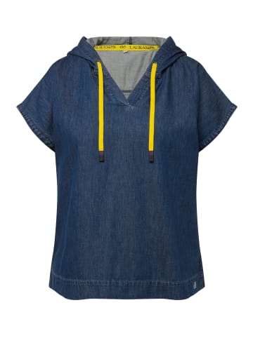 LAURASØN Blusentop in blue denim