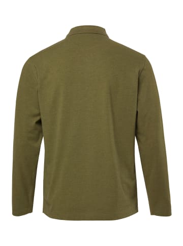 Men Plus Poloshirt in dunkles olive
