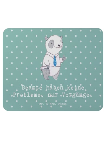 Mr. & Mrs. Panda Mouse Pad Beamter ohne Probleme mit Spruch in Meeresbrise