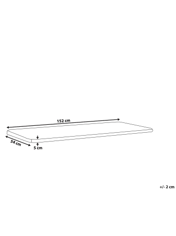 Beliani Auflagen VIVARA in Blau - (W) 152 x (H) 5 x (L) 54 cm