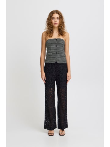 ICHI IHKATE HOUNDSTOOTH TO Shaped fit in Black/grey houndstooth