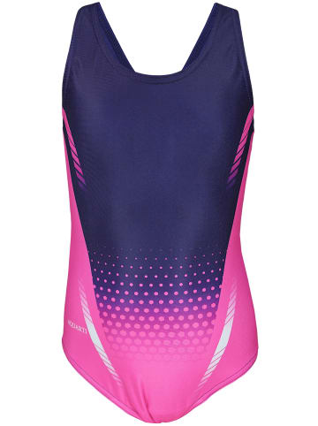 Aquarti Mädchen Badeanzug Chlorresistent Muscleback Wassersport in rosa
