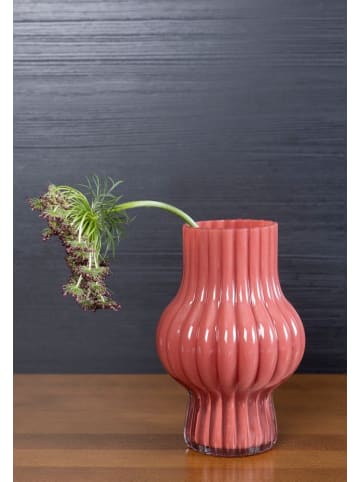 Fanni k Glasvase VUOKSI in Rot, Ø 13,5 x (H) 20 cm