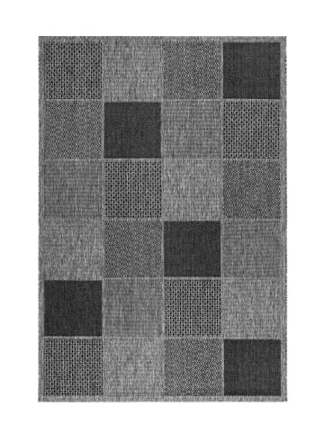 Kayoom Kurzflor Teppich Indonesia in silber - rechteckig