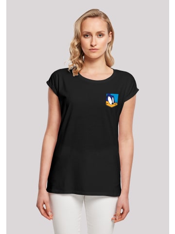 F4NT4STIC T-Shirt Looney Tunes Road Runner Face Faux Pocket in schwarz