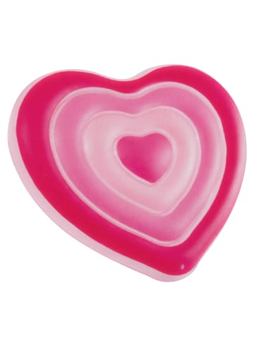 Intex Luftmatratze in Herzform LOVE in Rosa, (B) 25 x (H) 155 x (L) 135 cm