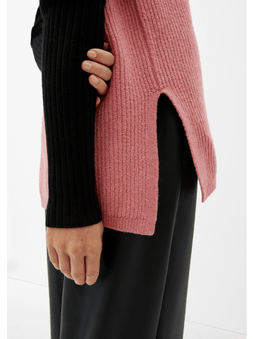 QS Strickpullover kurzarm in Pink