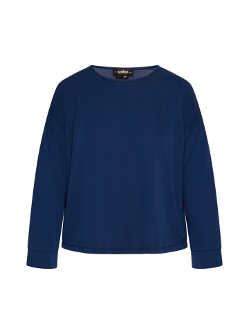 usha BLACK LABEL Damen Langarmbluse in Marine