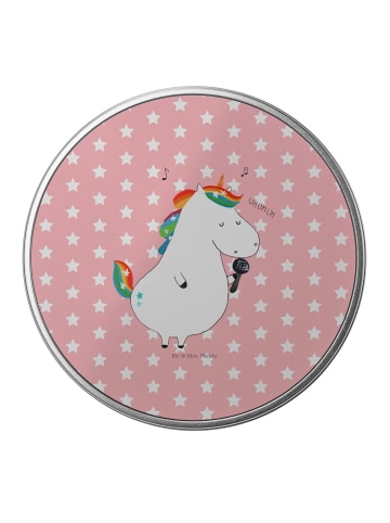 Mr. & Mrs. Panda Metallbox Einhorn Sänger ohne Spruch in Rot Pastell