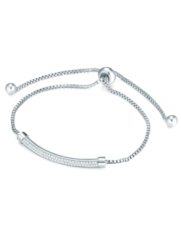 Lulu & Jane Armband aus Messing Zirkonia in silber