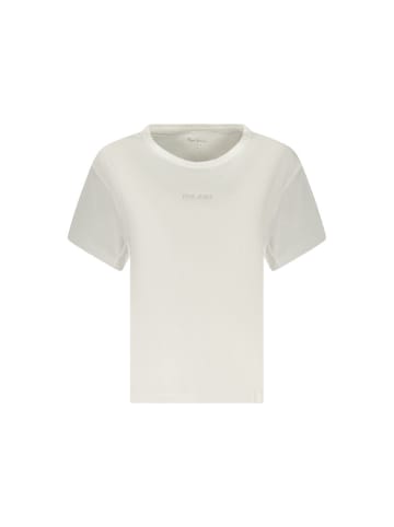 Pepe Jeans Weißes Baumwoll-T-Shirt