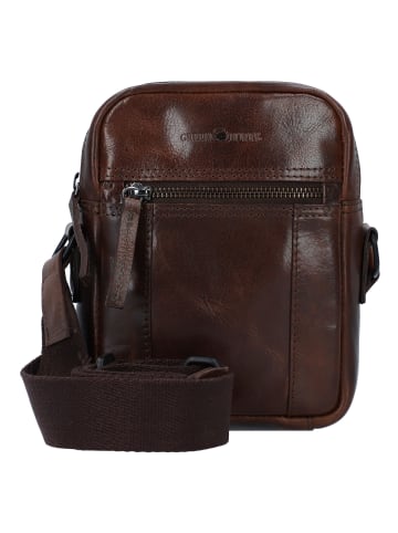Greenburry Newport Mini Bag Umhängetasche Leder 18 cm in coffee