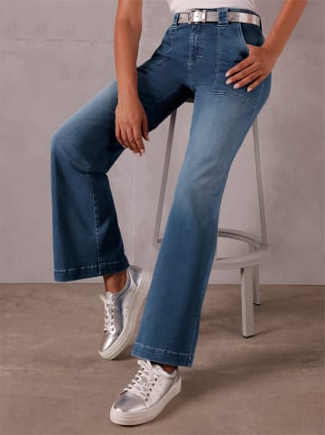 creation L Schlagjeans in blue-bleached