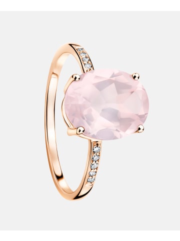 Diamant L'éternel Ring aus 375 Roségold mit Diamant