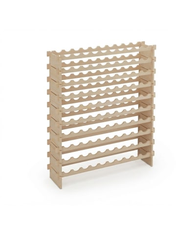 Weinregal in Natur - (B)103 x (H)120 x (T)25 cm