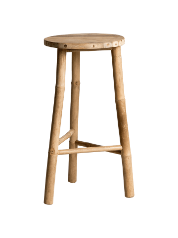 Beliani Beistelltisch ITAPARICA in Naturfarben - (W) 35 x (H) 70 x (L) 35 cm