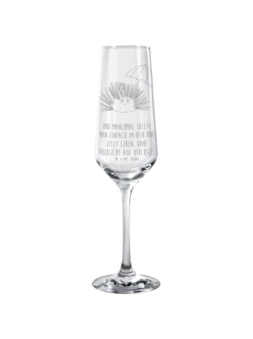Mr. & Mrs. Panda Kelchglas Seeigel mit Spruch in Transparent